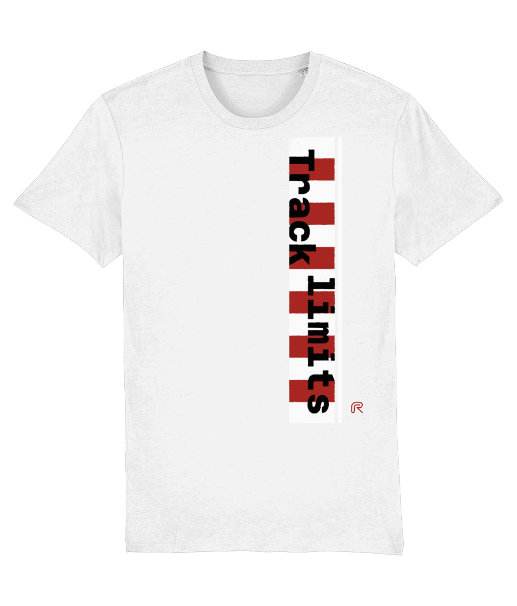 T-shirt "Track limits" Wit