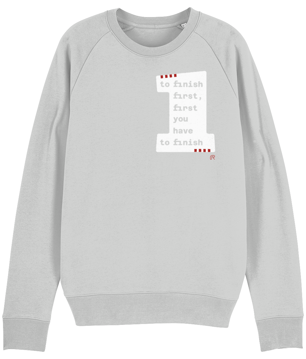Sweater "To finish first" Div. kleuren
