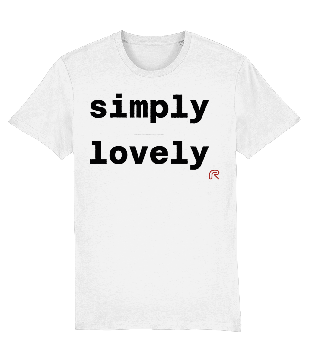 T-shirt "Simply lovely" Div. kleuren