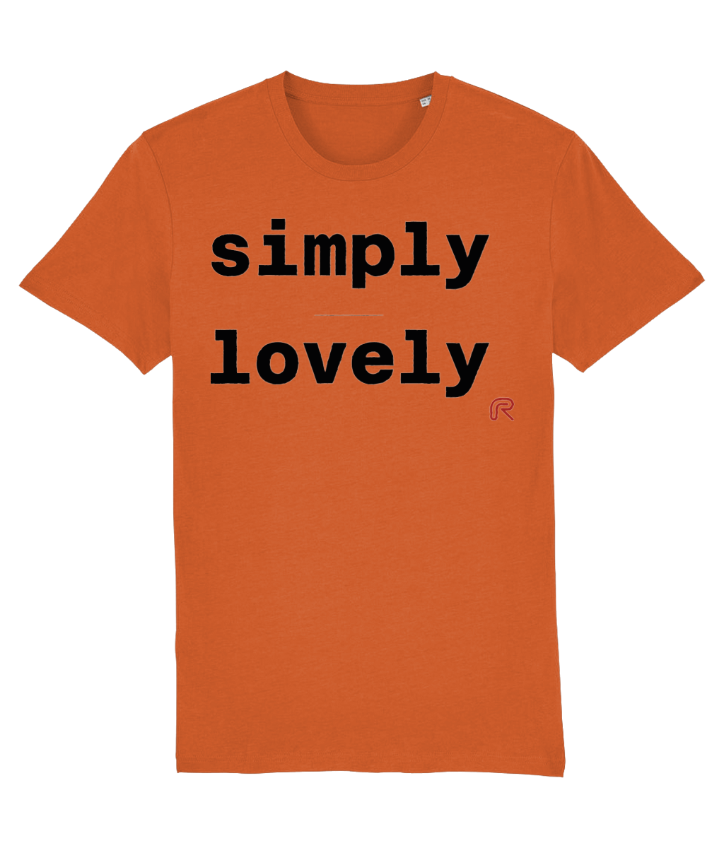 T-shirt "Simply lovely" Div. kleuren