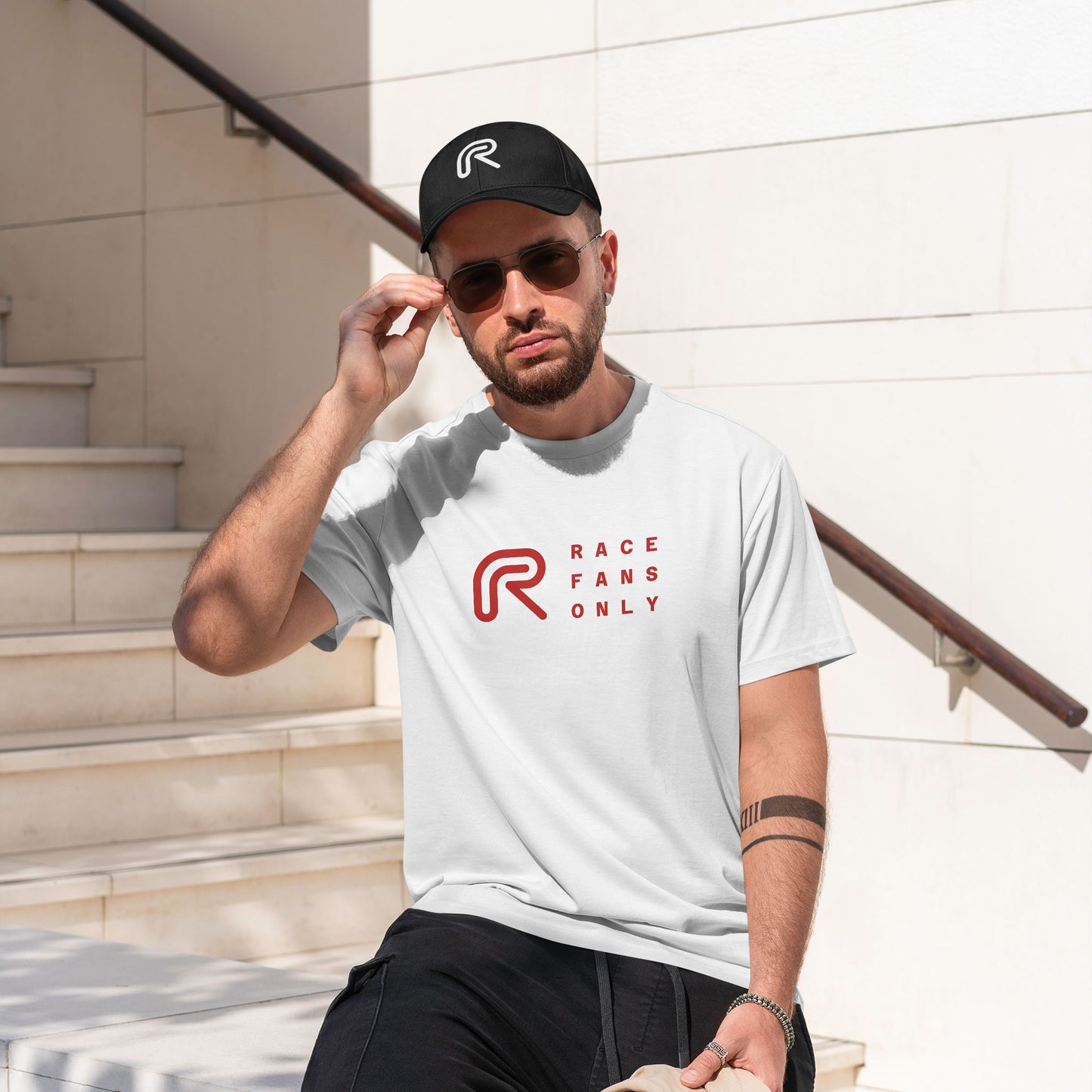 T-shirt "RaceFansOnly" Logo-Rood