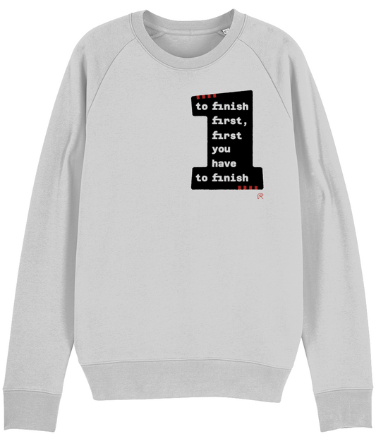 Sweater "To finish first" Div. kleuren