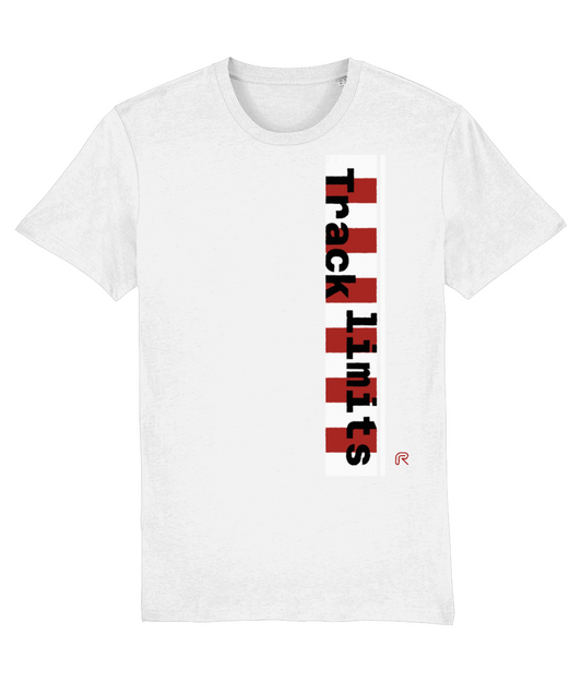 T-shirt "Track limits" Wit