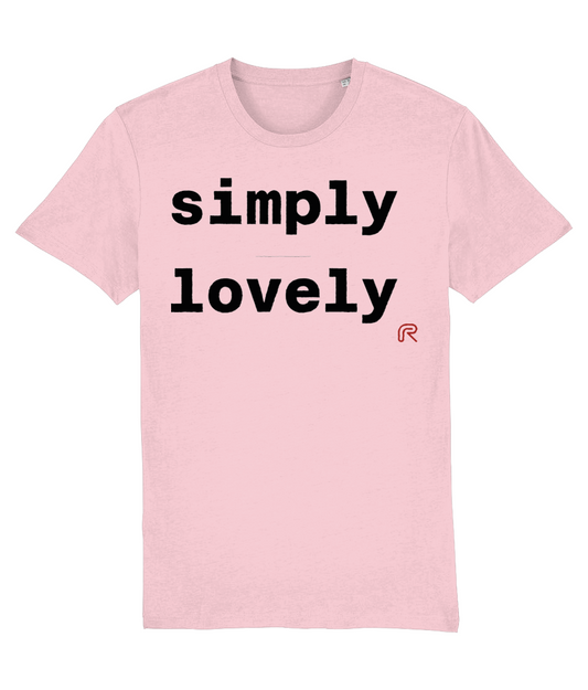 T-shirt "Simply lovely" Div. kleuren
