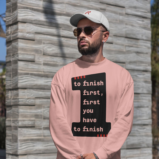 Sweater "To finish first" Full - Div. kleuren