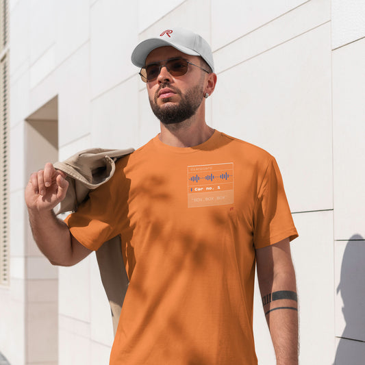 T-shirt "Box box box" Klein-Oranje