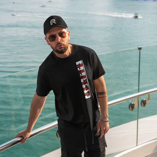 T-shirt "Track limits" Zwart