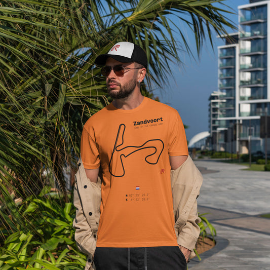 T-shirt "Zandvoort" Zwart